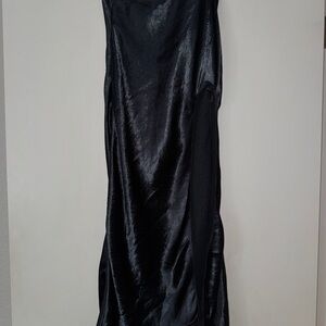 Silence + Noise Black Ribbed Fabric